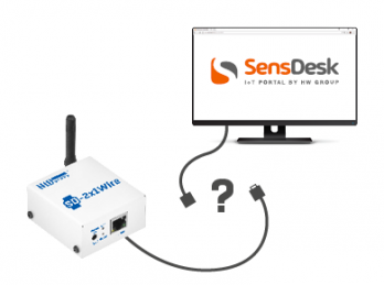 How to connect the first device to the Sensdesk portal