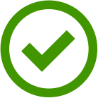 The icon indicates an “OK” sensor – the sensor is sending a valid value that is within the safe range